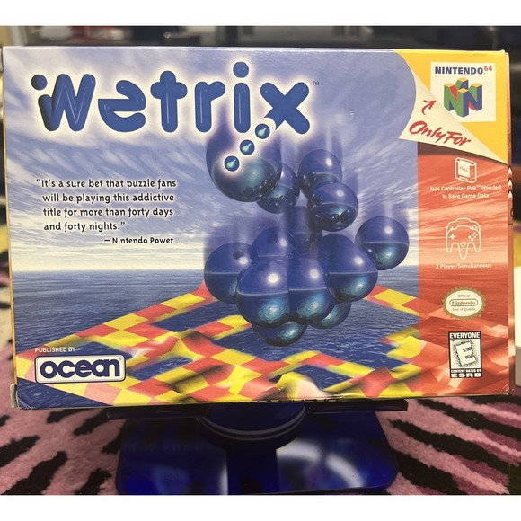 Other - Wetrix - Nintendo 64 N64 - CIB - Authentic, Tested, Working, Cleaned, Very Good